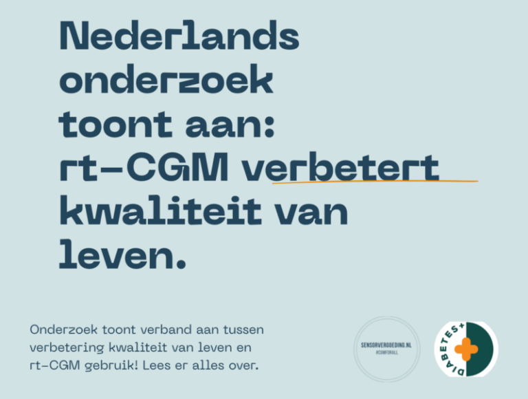 Nederlandse wetenschappelijk onderzoek over gebruik rt-CGM en Kwaliteit van Leven.