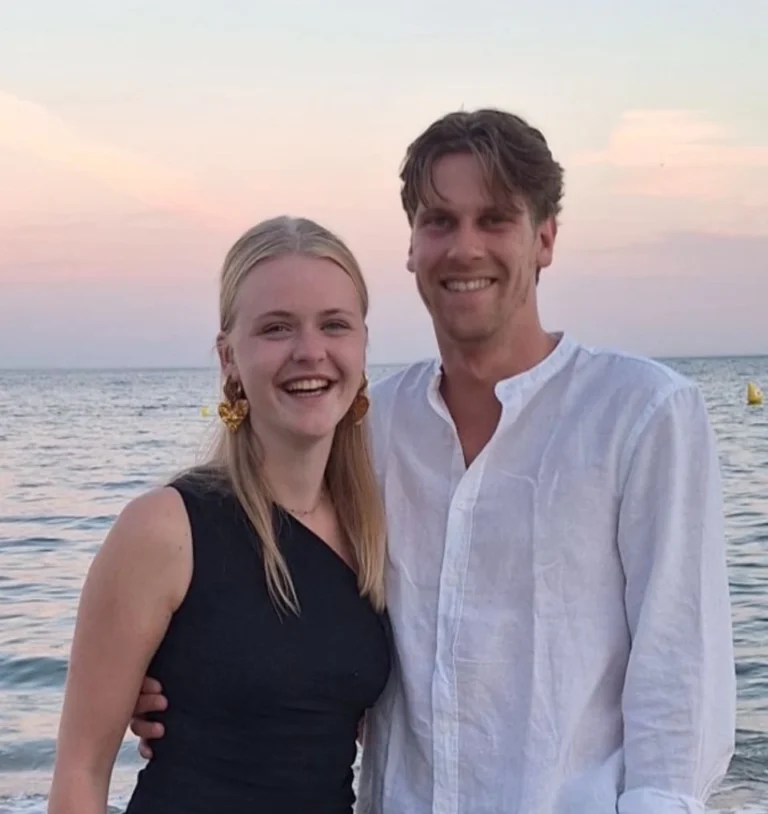 Sander met zijn vriendin